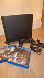 PlayStation 4 Slim 500GB, Met 1 controller, Gebruikt, Ophalen of Verzenden, 500 GB