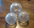 Glazen decoratie bollen set, Ophalen of Verzenden, Zo goed als nieuw