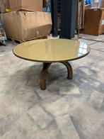 Light & Living - Salontafel MELLO - Bruin, Huis en Inrichting, 100 tot 150 cm, Rond, 50 tot 100 cm, Modern