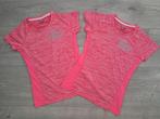 2x sportshirt roze maat 140-146 meisje -nieuwstaat, Ophalen of Verzenden, Zo goed als nieuw, Meisje, Sport- of Zwemkleding