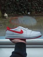 Nike Air Jordan 1 Low White University Red 45 US 11, Ophalen of Verzenden, Wit, Zo goed als nieuw, Sneakers of Gympen