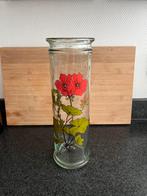 Mooie glazen wildflower vaas, Overige kleuren, Ophalen of Verzenden, Minder dan 50 cm, Glas