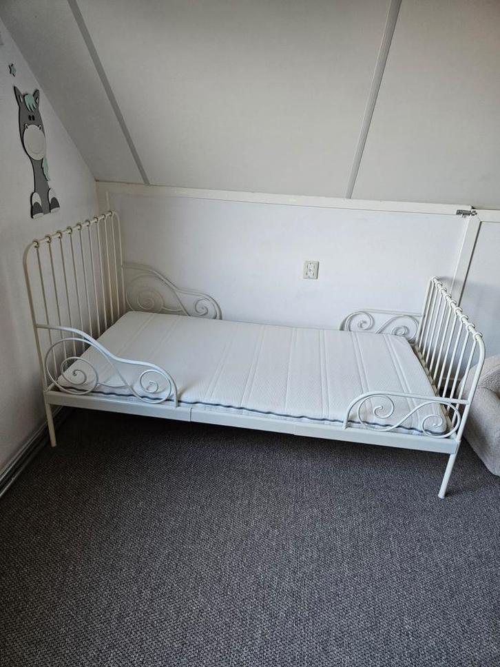 Meegroei Peuterbed - Verstelbaar!, Kinderen en Baby's, Kinderkamer | Bedden, Gebruikt, 140 tot 160 cm, 70 tot 85 cm, Lattenbodem