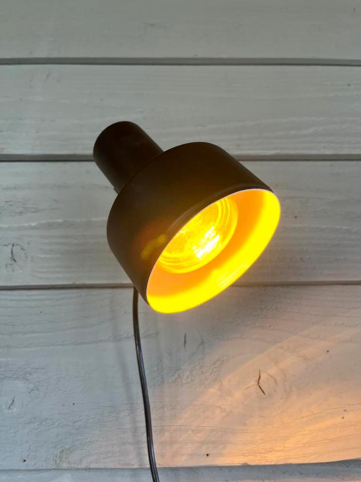 Mooie vintage zwarte wandspot van Anvia, Huis en Inrichting, Lampen | Wandlampen, Gebruikt, Metaal, Ophalen of Verzenden