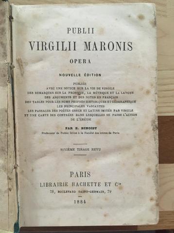 Publii Virgilii maronis opera Paris librairie hachette 1884  beschikbaar voor biedingen
