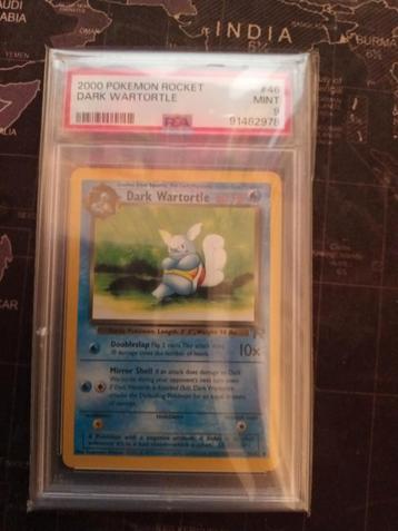 Dark Wartortle 2000 Pokemon Rocket PSA 9 beschikbaar voor biedingen