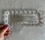 Vintage / retro glazen schaaltje / kristal / trinket disch, Ophalen of Verzenden