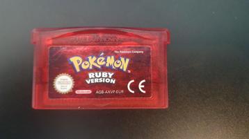 Pokemon Ruby GBA beschikbaar voor biedingen