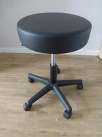 Tabouret rolkruk Beauty + overtrek (zwart), Ophalen, In hoogte verstelbaar, Nieuw, Overige materialen
