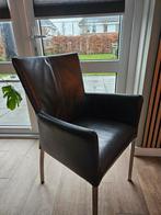 Leren eetkamerstoelen, Huis en Inrichting, Ophalen, Gebruikt, Overige kleuren, Leer
