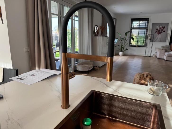 Grohe essence keukenkraan warm sunset, Doe-het-zelf en Verbouw, Sanitair, Zo goed als nieuw, Kraan, Koper, Ophalen of Verzenden