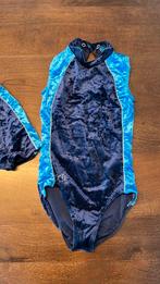 Turnpak en broekjes - Set, Sport en Fitness, Turnen, Blauw, Zo goed als nieuw, Turnpak(je), Kindermaat 122 t/m 140