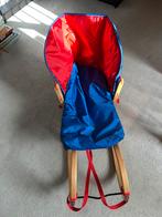 Prachtige slee met rugleuning en warme voetenzak, Kinderen en Baby's, Ophalen, Zo goed als nieuw