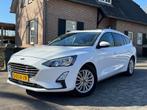 Ford FOCUS Wagon 1.5 120pk autom Tit Bns ecc,navi,lmv,cruise, Auto's, Ford, Gebruikt, Euro 6, 4 cilinders, Wit