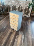 Metalen ladekastje met houten lade, Huis en Inrichting, Kasten | Ladekasten, Ophalen, Minder dan 50 cm, Zo goed als nieuw, Minder dan 100 cm