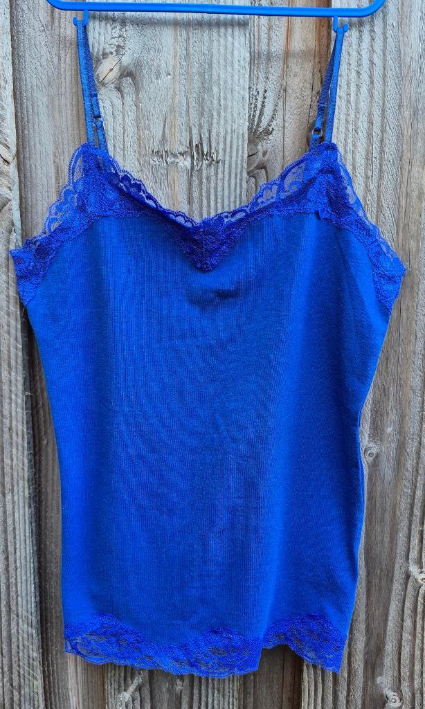 Top - blauw - maat M - NIEUW, Kleding | Dames, Tops, Nieuw, Maat 38/40 (M), Blauw, Korte mouw, Ophalen of Verzenden