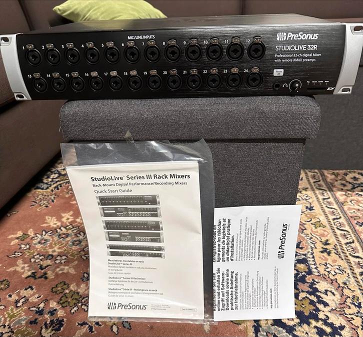 Presonus StudioLive 32R Digitale Mixer, Muziek en Instrumenten, Mengpanelen, Zo goed als nieuw, 20 kanalen of meer, Microfooningang