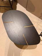 Salontafel messing met zwart eiken, Ophalen of Verzenden