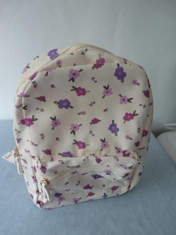 Leuke Rugzak rugtas schooltas roze en paarse bloem nieuw beschikbaar voor biedingen