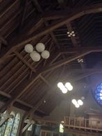 Grote industriële hanglampen 32cm 6 mtr hoog, 75 cm of meer, Klassiek industrieel, Ophalen of Verzenden, Glas