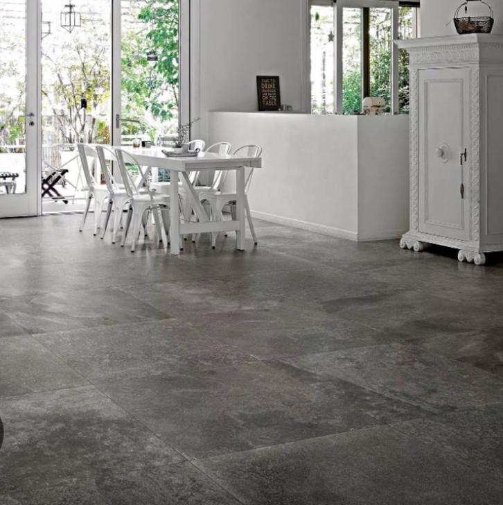 Casa dolce casa charbo 80 x 80 1ste keus € 37,95 m2, Doe-het-zelf en Verbouw, Tegels, Nieuw, Vloertegels, Keramiek, 60 cm of meer