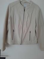 Imitatieleren jasje jas Off White/ Ecru Soyaconcept maat 44, Ophalen of Verzenden