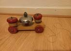 Houten Karretje met Bellen - Vintage Speelgoed, Ophalen of Verzenden
