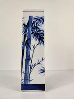 Blauw wit vaas bamboe, porselein, China, midden 20e eeuw, Antiek en Kunst, Antiek | Porselein, Ophalen of Verzenden