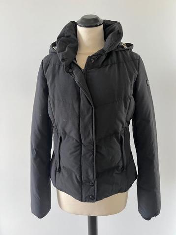 Heel goed zwart Woolrich puffer dons jas S 36 Artctic Ramar beschikbaar voor biedingen