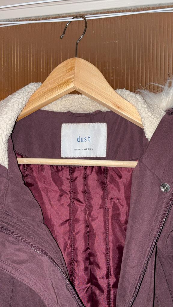 Dust Bordeaux Dames Jas - Maat M, Kleding | Dames, Jassen | Winter, Zo goed als nieuw, Maat 38/40 (M), Rood, Ophalen of Verzenden