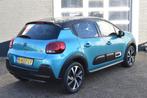 Citroën C3 PureTech 110 Shine (bj 2021), Auto's, Citroën, 450 kg, 1199 cc, Blauw, Leder en Stof