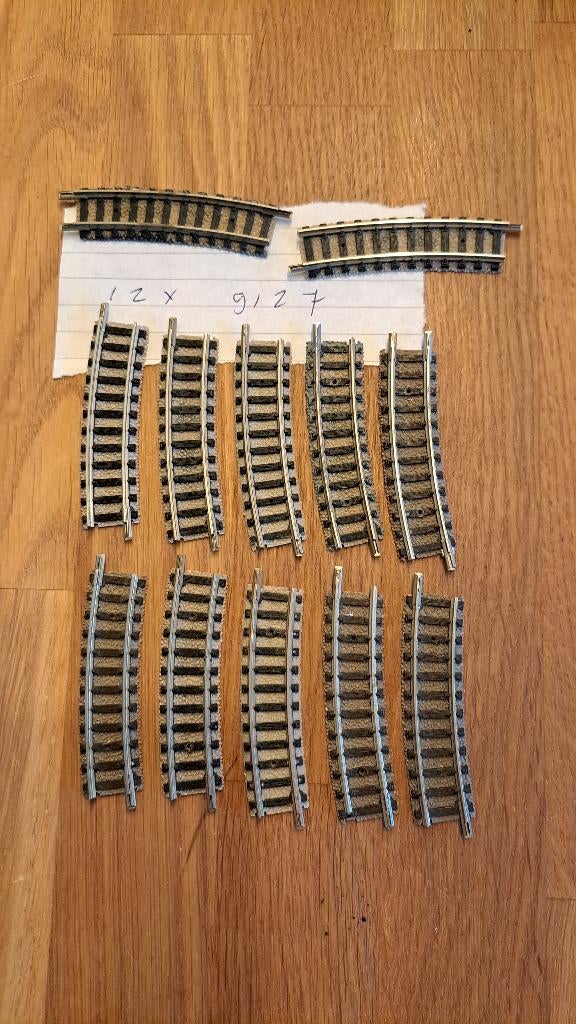 Fleischmann rails div. lengte's en bochten, Hobby en Vrije tijd, Modeltreinen | N-Spoor, Gebruikt, Gelijkstroom, Fleischmann, Rails
