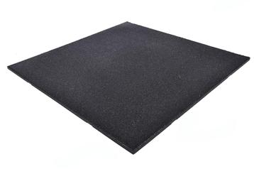 Rubber Terras Tegels 100 x 100 x 2.5cm (Zwart) beschikbaar voor biedingen