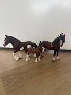 Schleich clydesdale familie, Ophalen of Verzenden, Zo goed als nieuw, Paard, Beeldje of Figuurtje