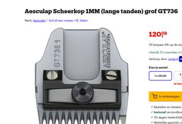 AESCULAP GT 736 SLECHTS 2 KEER GEBRUIKT beschikbaar voor biedingen