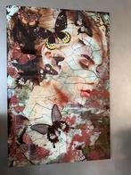 Prachtig groot glasschilderij, Ophalen