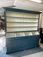 Buffetkast blauw, Ophalen, Met plank(en), C, 200 cm of meer