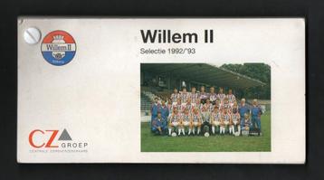 Voetbal Willem II Tilburg Seizoen 1992 - 1993 Selectie. beschikbaar voor biedingen