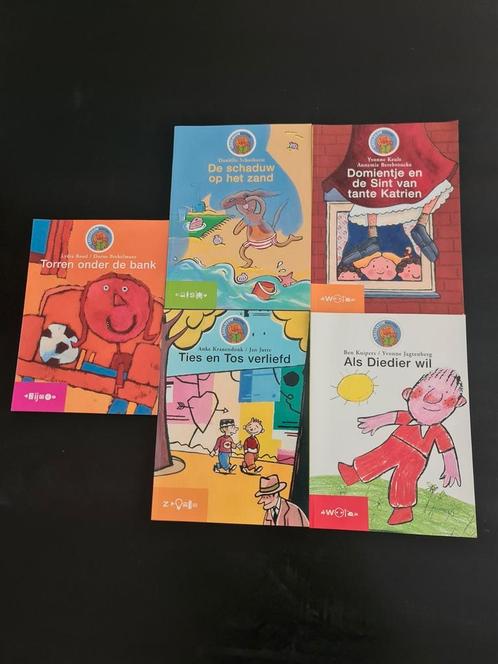 Leesleeuw kleuters oa de schaduw op het zand, domientje, Boeken, Kinderboeken | Kleuters, Zo goed als nieuw, Ophalen of Verzenden