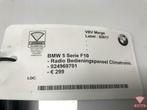 bmw 5 serie f10 radio bedieningspaneel climatronic 924969701, Auto-onderdelen, Gebruikt, Ophalen of Verzenden, BMW