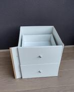 Ikea Kallax inzet met 2 lades (wit), Minder dan 100 cm, 25 tot 50 cm, Minder dan 150 cm, Zo goed als nieuw