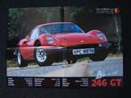 Ferrari Dino 246 GT poster, Ophalen of Verzenden, Nieuw, Deurposter of groter, Overige onderwerpen