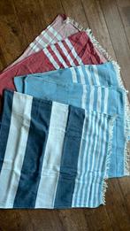 Vier hammam doeken, Ophalen of Verzenden, Zo goed als nieuw, Blauw