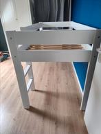 Bed halfhoogslaper 200x90x120 wit, Ophalen, Gebruikt, 90 cm, Eenpersoons