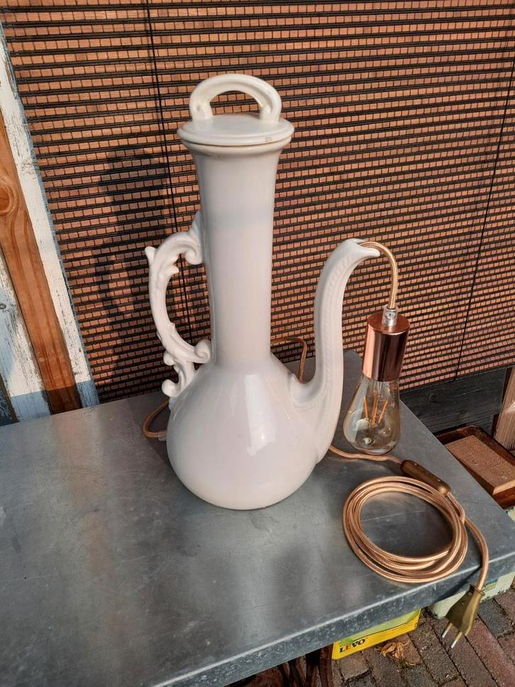 Hanglamp tafellamp theepot koffiepot apart,lees beschrijving, Huis en Inrichting, Lampen | Tafellampen, Minder dan 50 cm, Ophalen of Verzenden