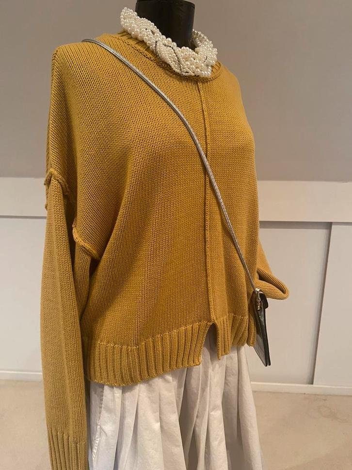 Okergele Trui Zara, Kleding | Dames, Truien en Vesten, Zo goed als nieuw, Maat 42/44 (L), Geel, Ophalen of Verzenden