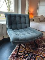 Luxe fauteuil met zachte bekleding, Huis en Inrichting, Stoelen, Ophalen, Blauw, Zo goed als nieuw, Eén