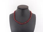 Carneolen collier met zilveren slot                      D68, Ophalen of Verzenden, Overige materialen, Ketting