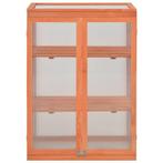 170646P3 Tuinkas 75x47x109 cm waterbestendig hout, Tuin en Terras, Kassen, Ophalen, Overige materialen, Polycarbonaat, Muurkas