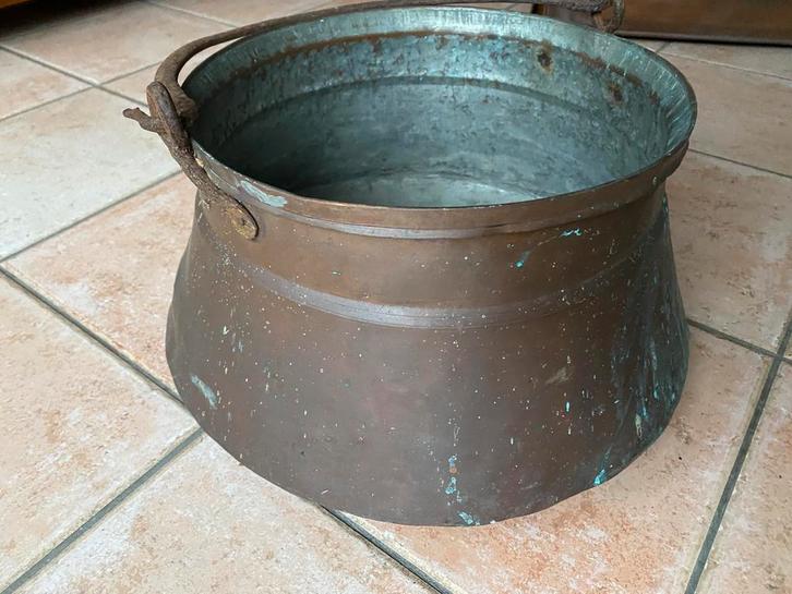 Antiek koperen vat met hengsel, Antiek en Kunst, Antiek | Koper en Brons, Ophalen